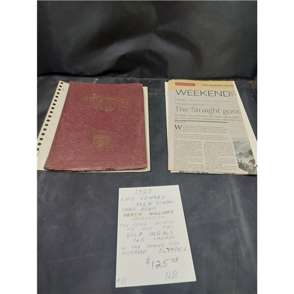 1927 King Edward High School Year Book