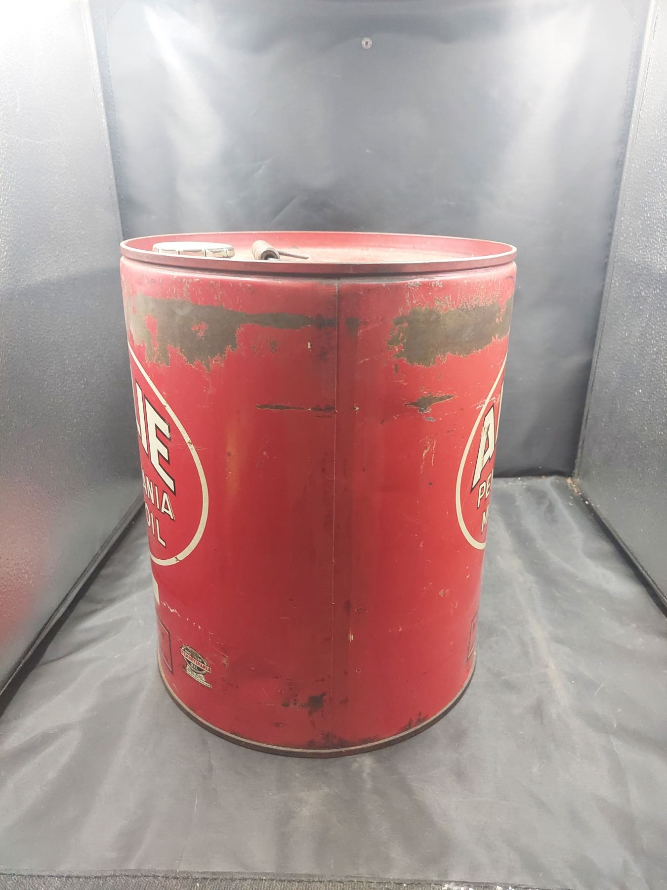 Vintage Amalie Motor Oil 5 Gallon Pail
