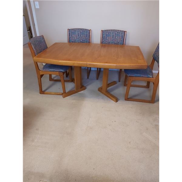 Mid Century Teak Dining Table and Chairs