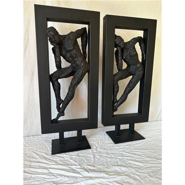 Vintage Abstract Brutalist Male & Female - Unmarked