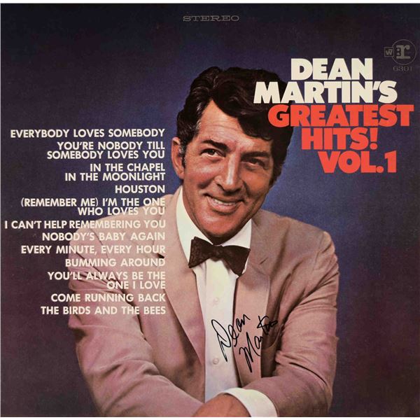 Dean Martin signed Greatest Hits! Vol. 1 album