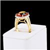Image 3 : 7.66 ctw Citrine and 0.32 ctw Diamond 14K Yellow Gold Ring