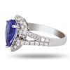 Image 2 : 2.90 ctw Tanzanite and 0.77 ctw Diamond 14K White Gold Ring