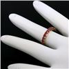 Image 4 : 14K Yellow Gold 2.75 ctw 25 Prong Set Blood Red Ruby Eternity Band Ring Size 6