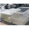 Image 1 : 3-Large Lidded Cambro Bins - 3 X $