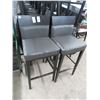 Image 1 : 118-Mocha/Grey Contemporary Bar Stools - 118 X $