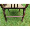 Image 8 : Dark Wood Armchair w/ Upholstered Seat & Inlay Work on Back 24"x17"x32"H