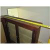 Image 10 : Koa Wood "L" Shaped Display Cases w/ 3 Shelves & Glass Doors 64"x55"L x11"x55"H