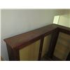 Image 3 : Koa Wood "L" Shaped Display Cases w/ 3 Shelves & Glass Doors 64"x55"L x11"x55"H