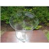 Image 2 : Large Glass Stemmed Candle Holder 10" dia, 22"H