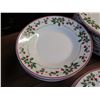 Image 2 : Multiple Gibson Christmas Holly Pattern China Plates & Bowls 6"-10" dia w/ 8 Mugs