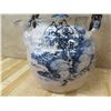 Image 2 : Asian Motif Teapot w/ Woven Handle, Lid & Maker's Mark 7"H