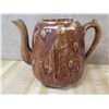 Image 8 : Carved Ceramic Teapot w/ Lid 9"H