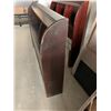 Image 8 : Doble Size Brown Finish Wooden Headboard with 3 Storage/ Display Shelves