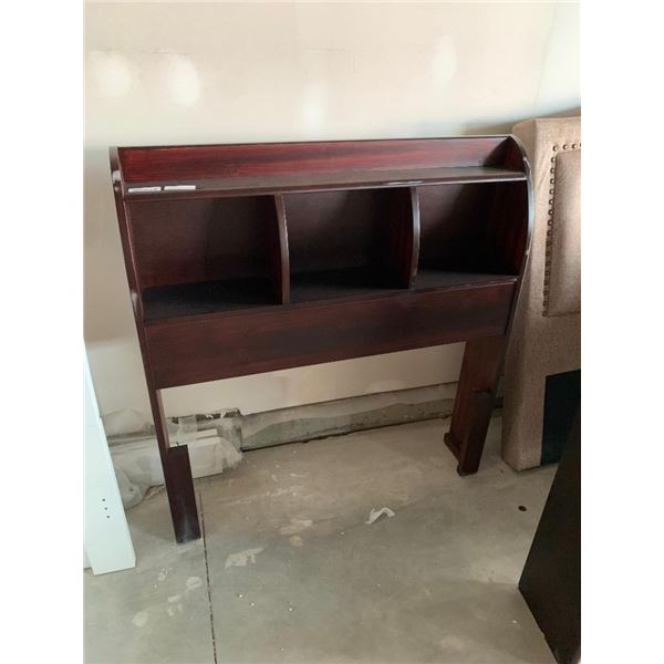 Twin Size 3 Shelf Wooden Headboard