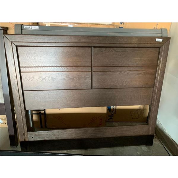 Brown Wooden  Headboard - Queen Size