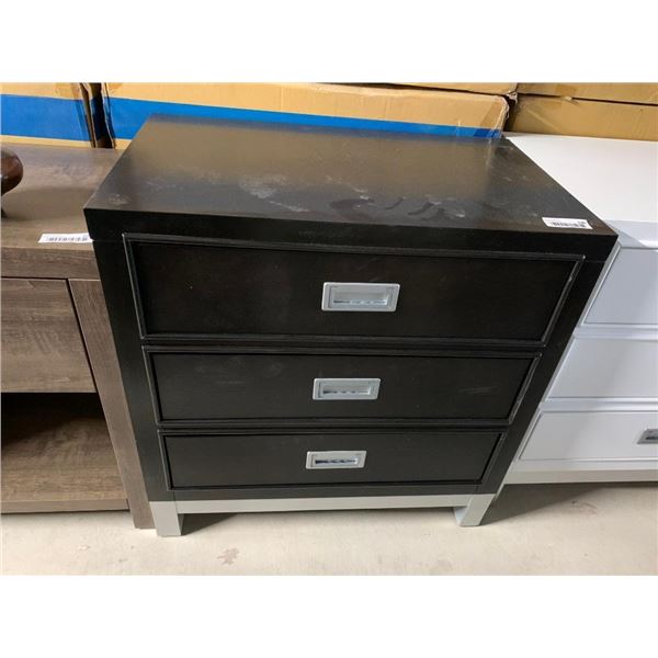 Triple Door Chrome Trim Night Table