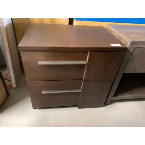 DeFehr Double Door Walnut Night Stand