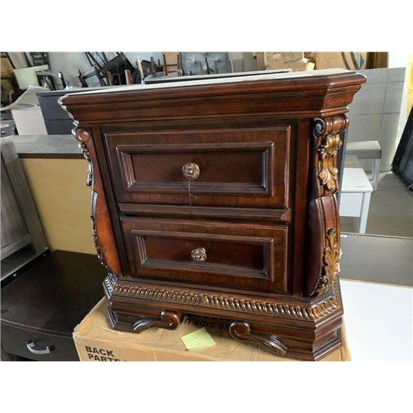 Benchcraft Double drawer Bedside Table