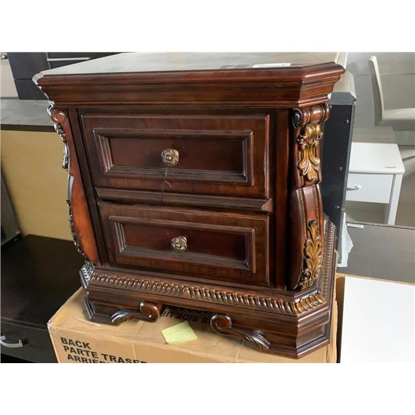 Benchcraft Double drawer Bedside Table