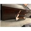 Image 2 : Dark Cherry Wood Style 6 drawer Dresser (hardware inside)