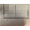 Image 5 : Dark Cherry Wood Style 6 drawer Dresser (hardware inside)