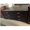 Image 1 : Espresso & Chrome Handled 6 drawer Dresser