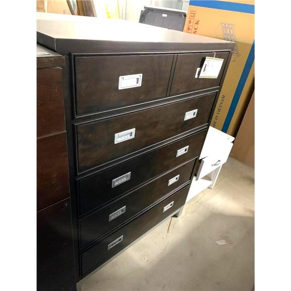 Dark Espresso 5 Drawer upright chest