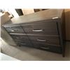 Image 2 : Dark 6 Drawer Dresser with Chrome Handles