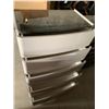 Image 1 : White Laquered 6 Drawer Upright Chest