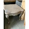 Image 1 : Marble Top Queen Anne Side Table