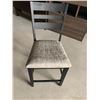 Image 6 : Barnwood Style dinning Table with Storage & 4 upholstered chairs