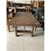 Image 2 : Reclaimed Wood Style Barnwood Dining Table