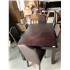 Image 2 : Dark Espresso Dining room Table & 4 Leather Style Chairs