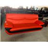 Image 1 : Sleek Red & Black Leather double Seat Sofa