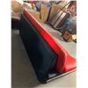 Image 4 : Sleek Red & Black Leather double Seat Sofa