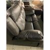 Image 3 : Stitched Leather Double Seat Electric Reclining Love Seat with usb ports