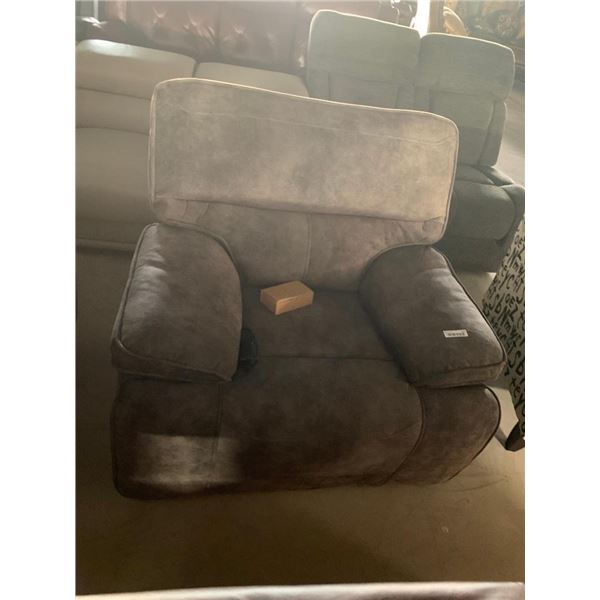 Overstuffed Microfiber Power electric Recliner Chair