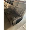 Image 1 : Grey Upholstered Double Seat Loveseat no ends