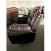 Image 2 : Brown Stitched Leather Recliner Chair