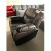 Image 2 : Brown Stitched Leather Recliner Chair