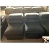 Image 4 : Black Leather Modular 4 Pce Living room Seating System