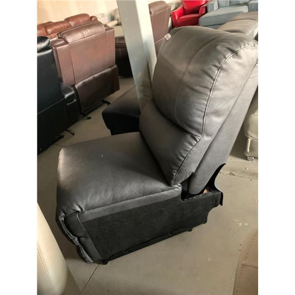Sinle Grey Leather Seat no side