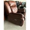 Image 2 : Rawhide Leather Brown Electric Power Recliner Chair