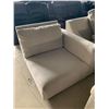 Image 1 : Cream Upholstered one arm side lounge chair