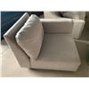 Image 2 : Cream Upholstered one arm side lounge chair
