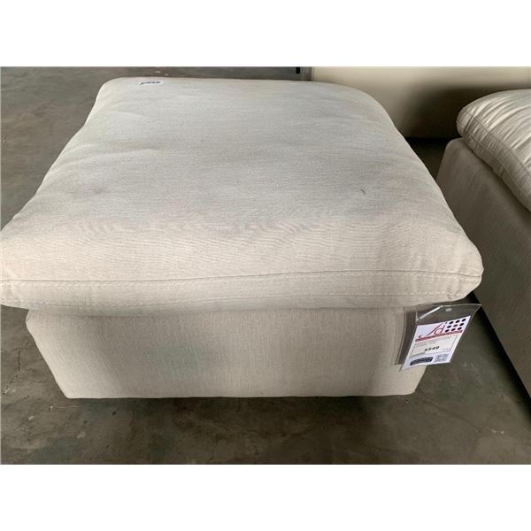 Savestro Oversized Ivory accent ottoman