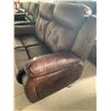 Image 2 : Rawhide Brown Leather 2 seat power reclining loveseat