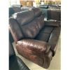 Image 5 : Rawhide Brown Leather 2 seat power reclining loveseat