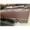 Image 6 : Chocolate Brown double seat power reclining loveseat
